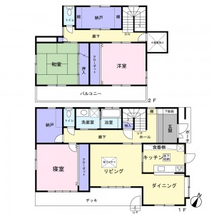 岡崎市蓑川町 間取り図